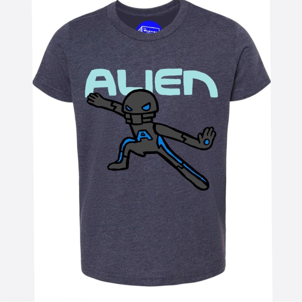 Roblox Boys Graphic Heather Blue Shirt Kids